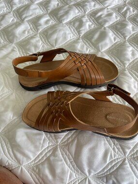 Easy Spirit Mar Women's Leather Sandal Size 8.5 Wide